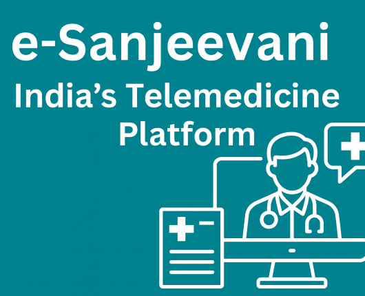 eSanjeevani logo with doctor illustration - India’s free telemedicine platform